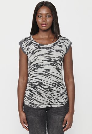 Koroshi KOROSHI TOP TOP - T-shirt con stampa - gris claro vigoré light grey vigoré