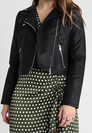 Veste en similicuir - black