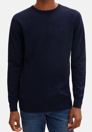 Stickad tröja - dark blue