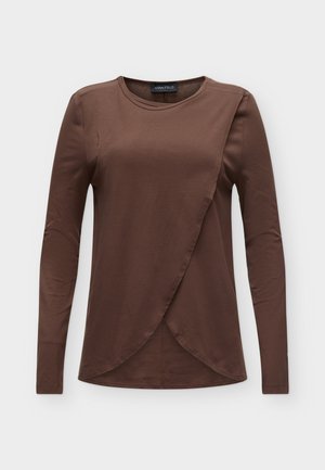 Anna Field by Zalando, ADAPTIVE OVERLAP TANKTOP - Блуза с дълги ръкави - shaved chocolate