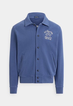 EMBROIDERED LOOPBACK FLEECE JACKET - Kardigán - old royal