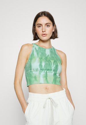 AURORA HIGH NECK TANK TIE DYE - Top - green tie dye