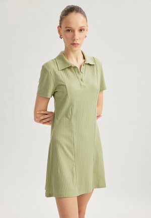 Vestido camisero - khaki