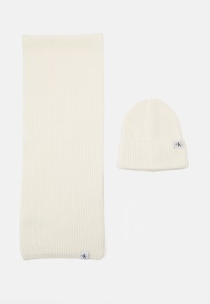 Calvin Klein Jeans MONOGRAM UNISEX SET - Sciarpa - ivory