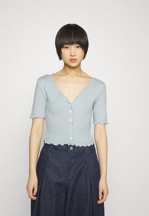 ONLY Petite ONLLAILA BUTTON - Μπλουζάκι με στάμπα - cashmere blue