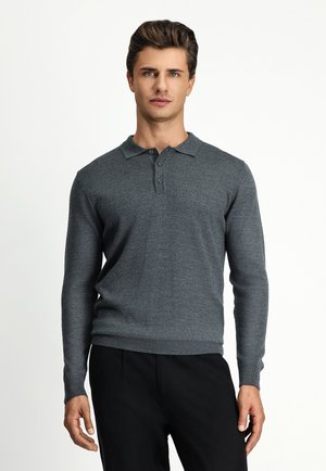 REGULAR FIT  - Langarmshirt - medium anthracite melange