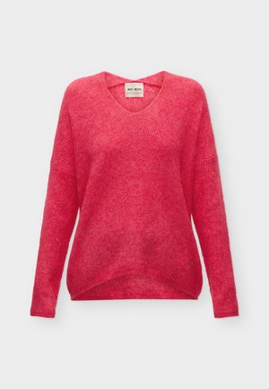 Mos Mosh, MMTHORA V-NECK KNIT - Pullover - watermelon