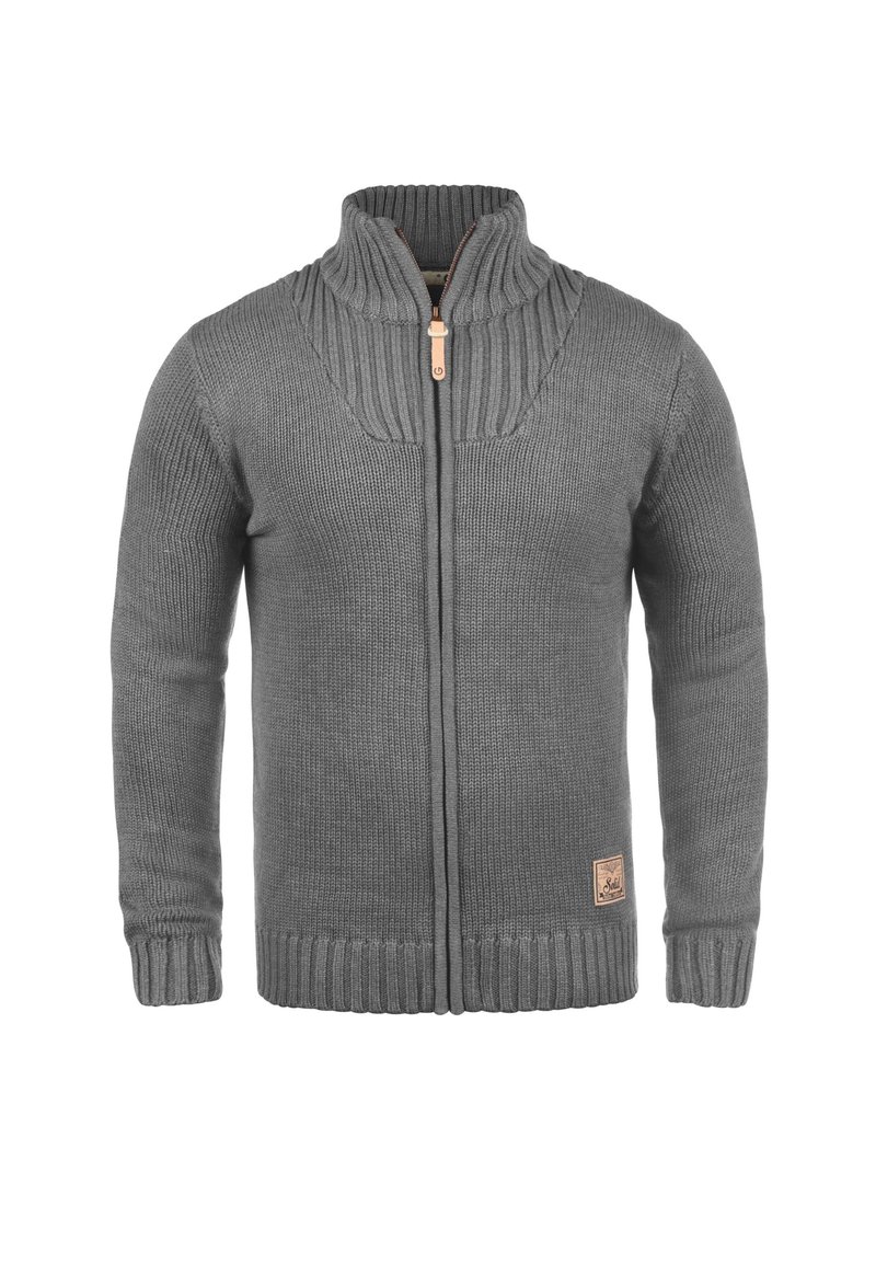 PJ PAUL JONES Cardigan D'hiver Côtelé à Col Montant Pour Homme Avec Fermeture éclair Intégrale