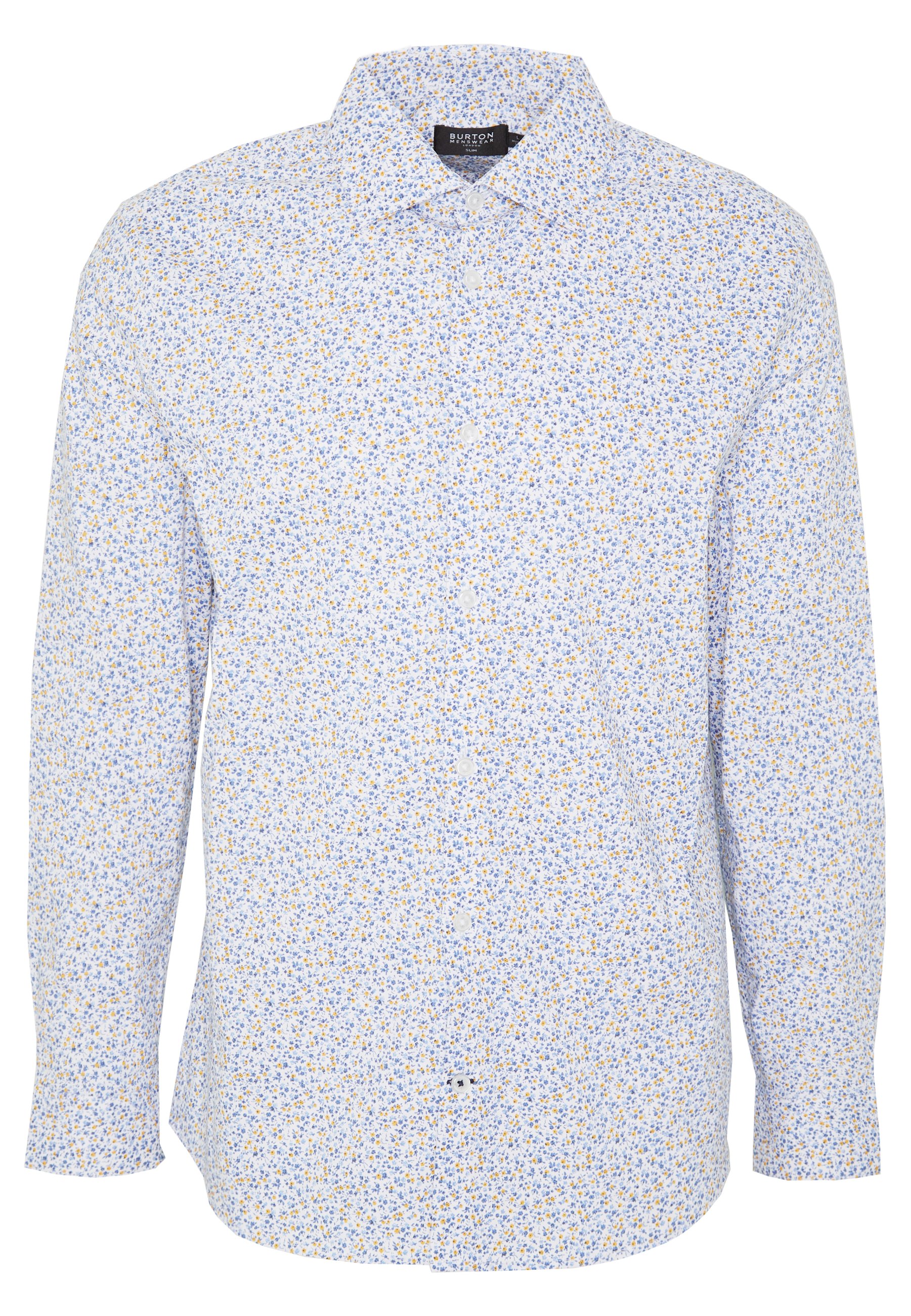 Burton Menswear London FLORAL PRINT SLIM FIT Skjorte Burton Menswear London BLUESCATTERED FLORAL PRINT - Skjorte - blue