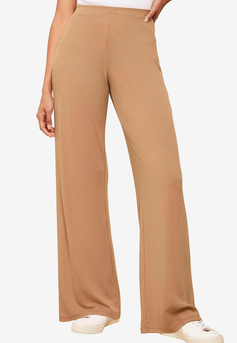 Friends Like These WIDE LEG REGULAR FIT - Kelnės - camel