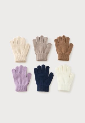 Friboo by Zalando, UNISEX 6 PACK - Ръкавици - purple/beige/off-white/light brown/mid-brown/ dark blue