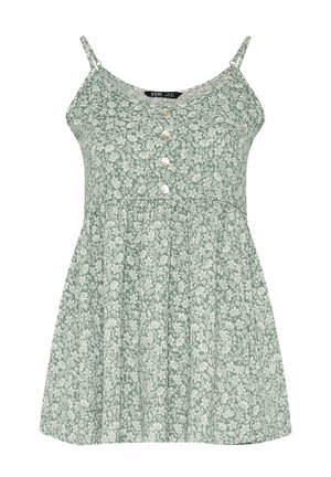 Yours Clothing, WOMEN'S VESTS & CAMIS - Top - light green