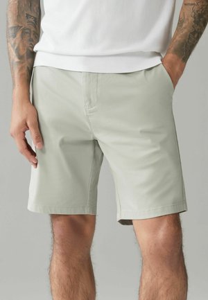 Next STRAIGHT FIT STRETCH CHINO - Pantaloni scurți - light green