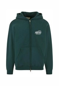RACKET HOODIE - Cipzáras pulóver - green