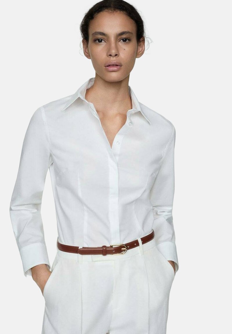 Chemisier MANGO - Taille M - Bleu Marine - Coton Mélangé - Occasion Très Bon état