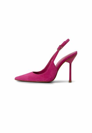 Højhælede pumps - dark pink