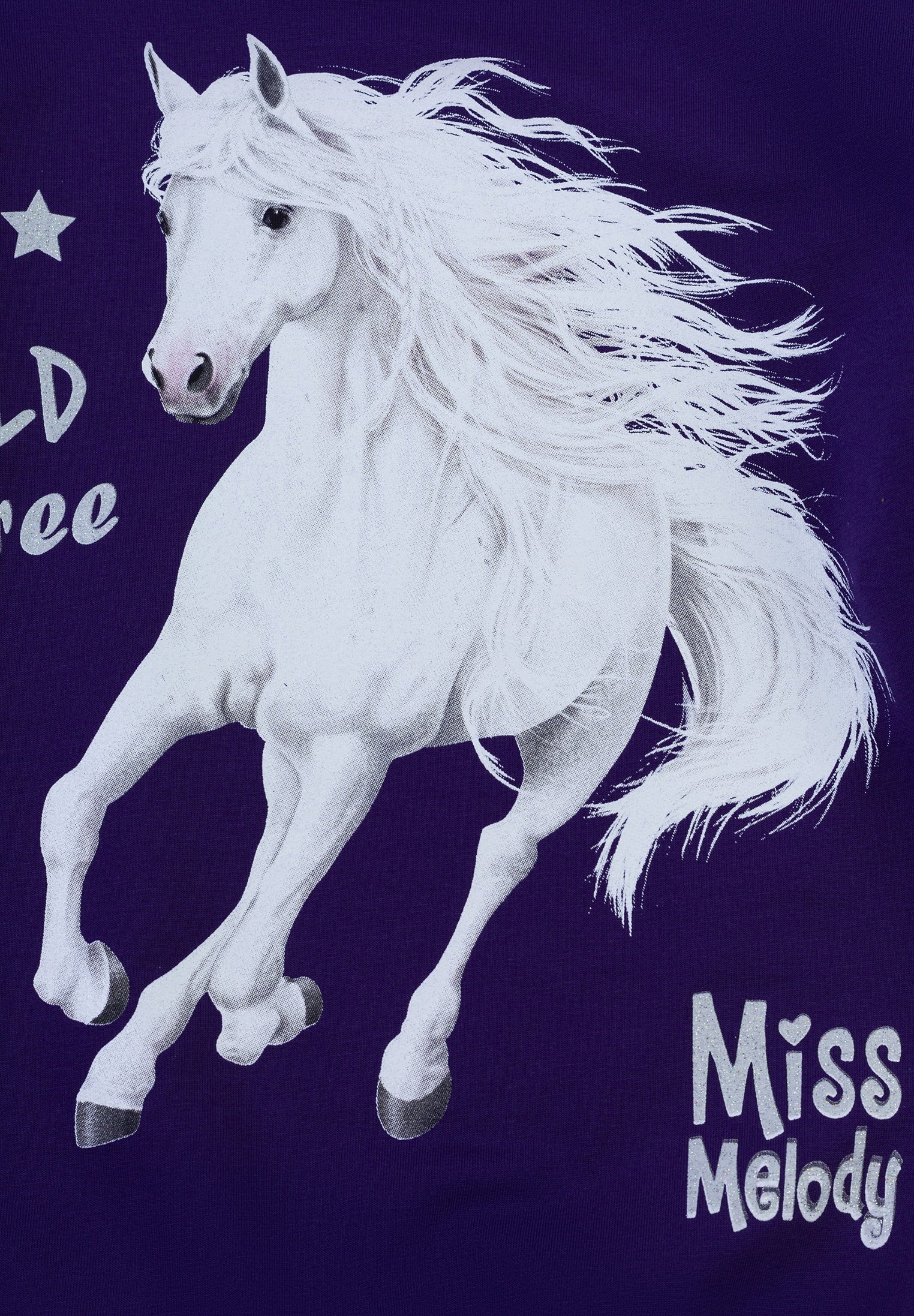 Miss Melody Langarmshirt In Violett – 100% Baumwolle, Weicher Schnitt, Einfach überziehbar