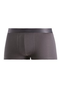Boxers gris de corte ajustado, hechos de algodón suave, con una cinturilla elástica lisa que presenta un branding sutil y un diseño ceñido para mayor comodidad.