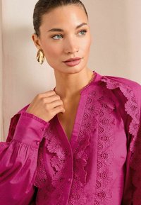 Love & Roses REGULAR FIT - DETAIL BUTTON THROUGH LONG SLEEVE  - Košilová halenka  - pink