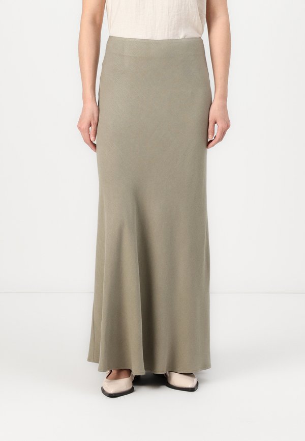 SLFVIVA LENA SUN NOOS - Maxi skirt - vetiver