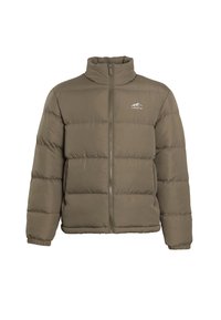 QUILTED FUNNEL NECK JACKET - Talvitakki - washed khaki