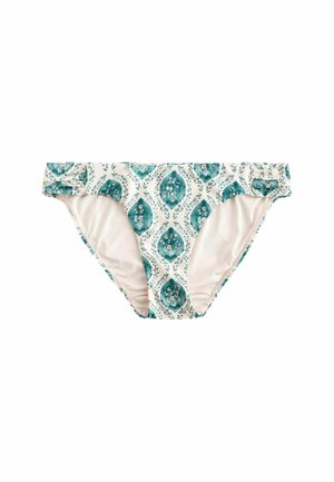 Next Bikini-Hose - blue ecru woodblock