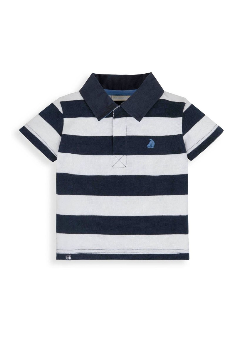 JoJo Maman Bébé SHORT SLEEVED STANDARD - Polotričko - navy white stripe