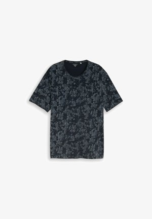 TOM TAILOR, TOM TAILOR T-SHIRT PLUS SIZE - T-SHIRT MIT ALLOVER-PRINT - T-Shirt print - navy irregular design