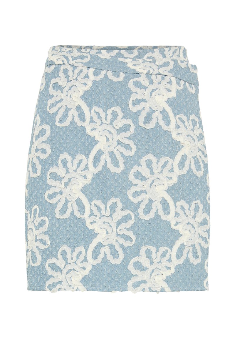 Pieces Minirok blauw Pieces Minirok blauw