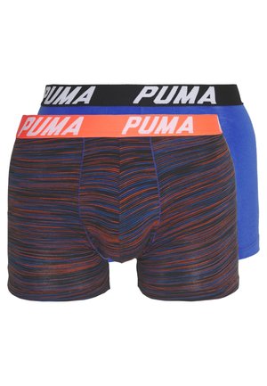 SPACEDYE STRIPE BOXER 2 PACK - Boxer Briefs - blue/orange