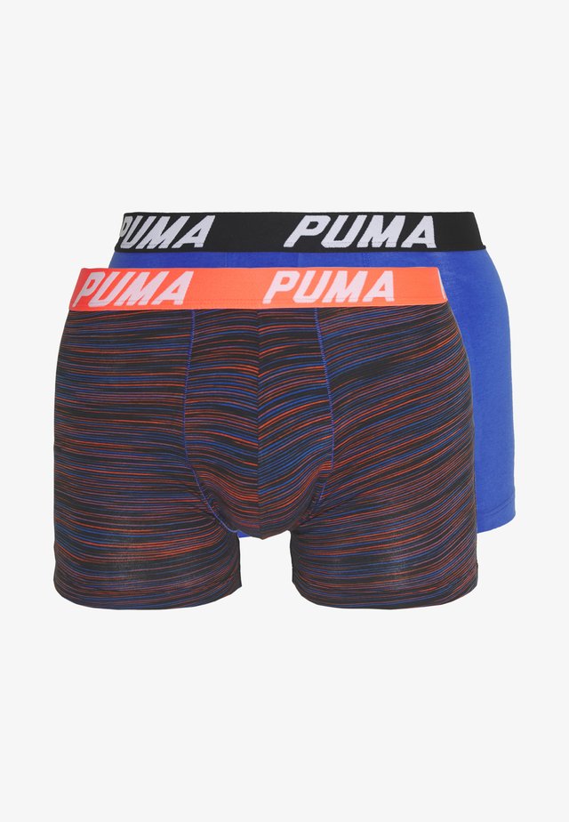 SPACEDYE STRIPE BOXER 2 PACK - Pants - blue/orange