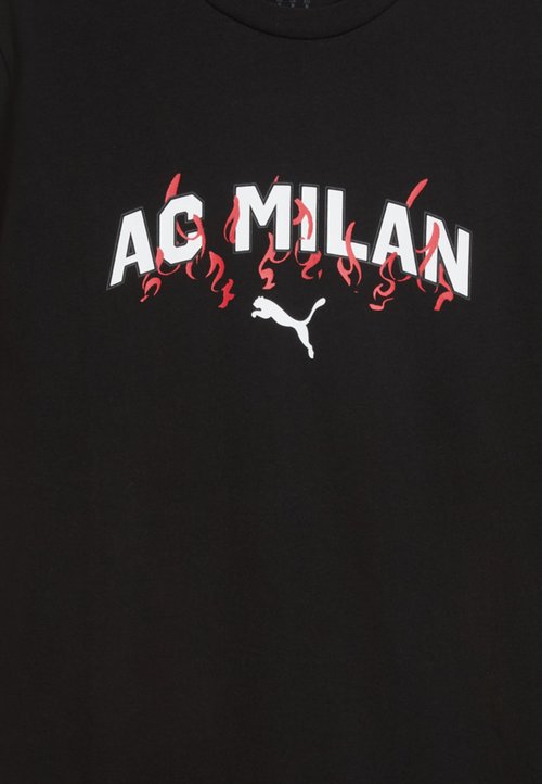 PUMA AC MILAN FTBLCULTURE TEE - Print T-shirt black/puma white — photo 6