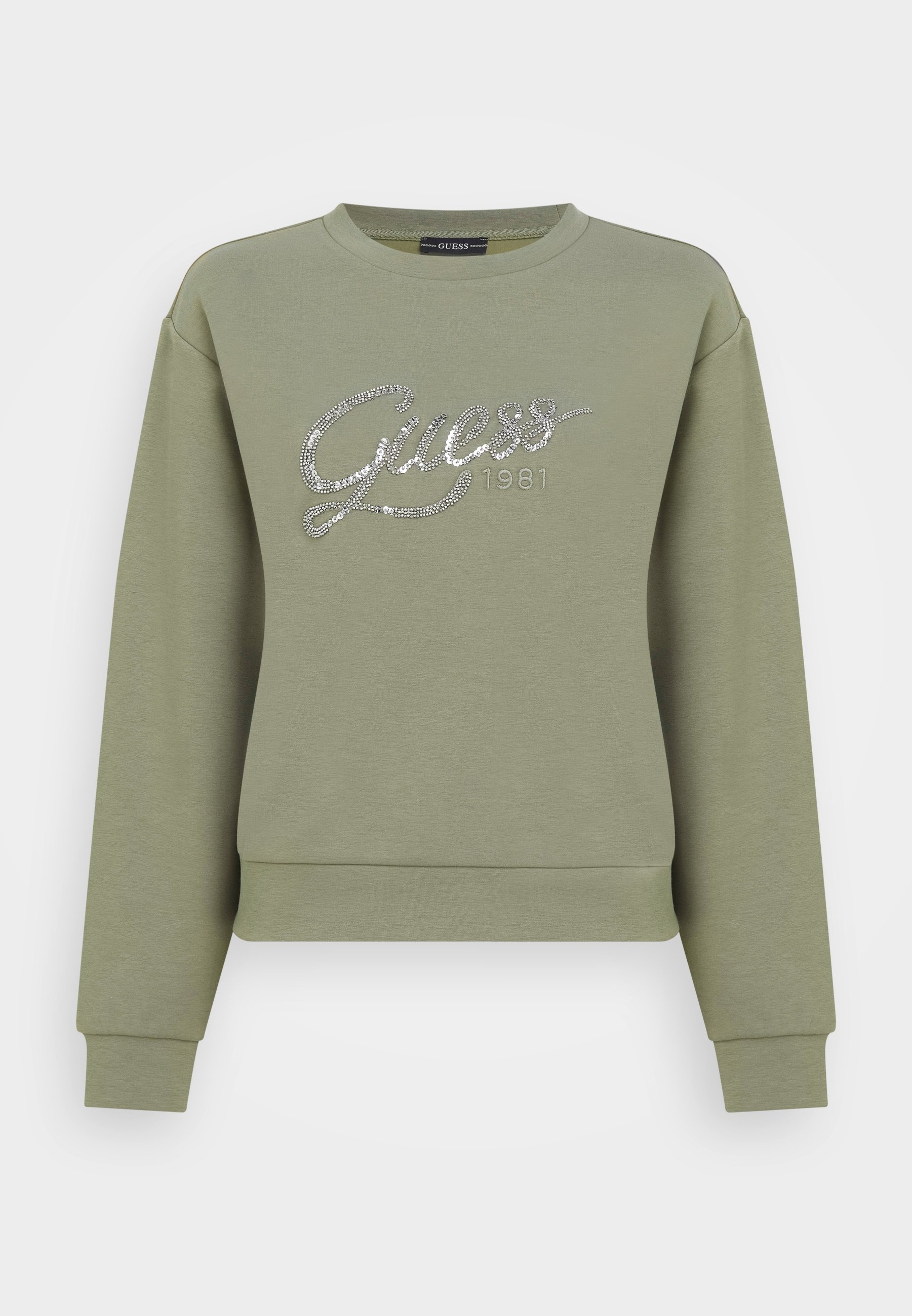 Guess Afrah Sweatshirt Lichen Leaf, Women's, Size: Medium, Green