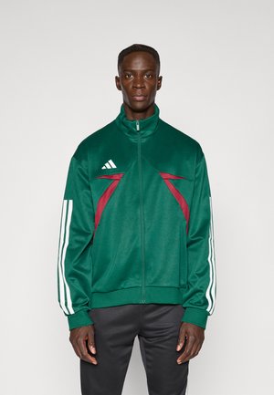TIRO  - Trainingsjacke - dark green/collegiate burgundy/white