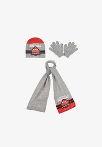 Coole Fun T Shirts Cars Set Mütze + Schal Kinder Original Lightning McQueen Wintermütze Jungen Schal Schwarz Coole Fun T Shirts Cars Set Mütze + Schal Kinder Original Lightning McQueen Wintermütze Jungen Schal Schwarz