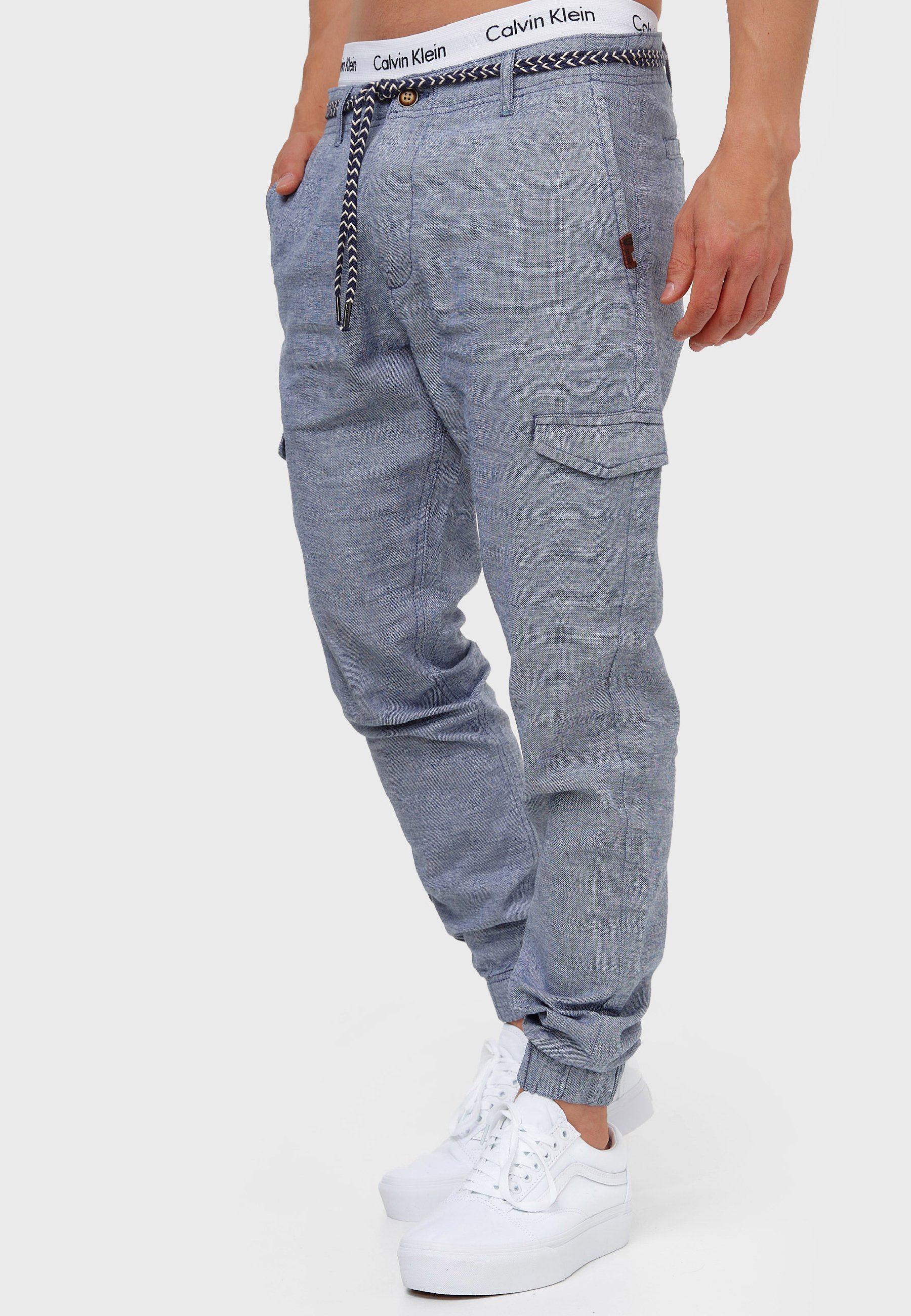 INDICODE JEANS BOOTH - Cargobroek - navy/blauw - Zalando.nl