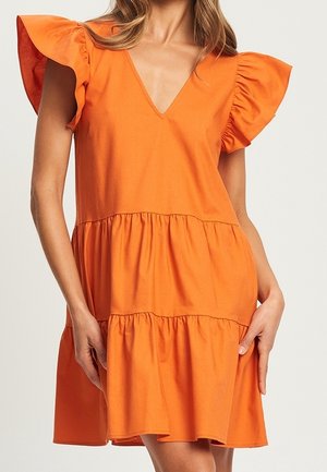 Freizeitkleid - orange