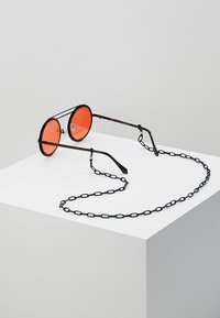 Urban Classics CHAIN SUNGLASSES - Päikeseprillid - black/orange