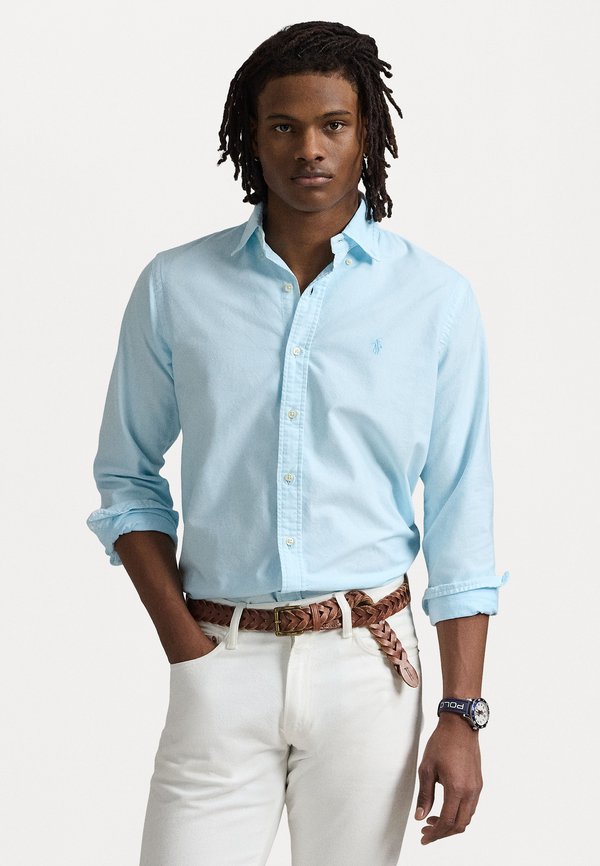 CUSTOM FIT MINERAL DYED OXFORD SHIRT - Shirt - sky