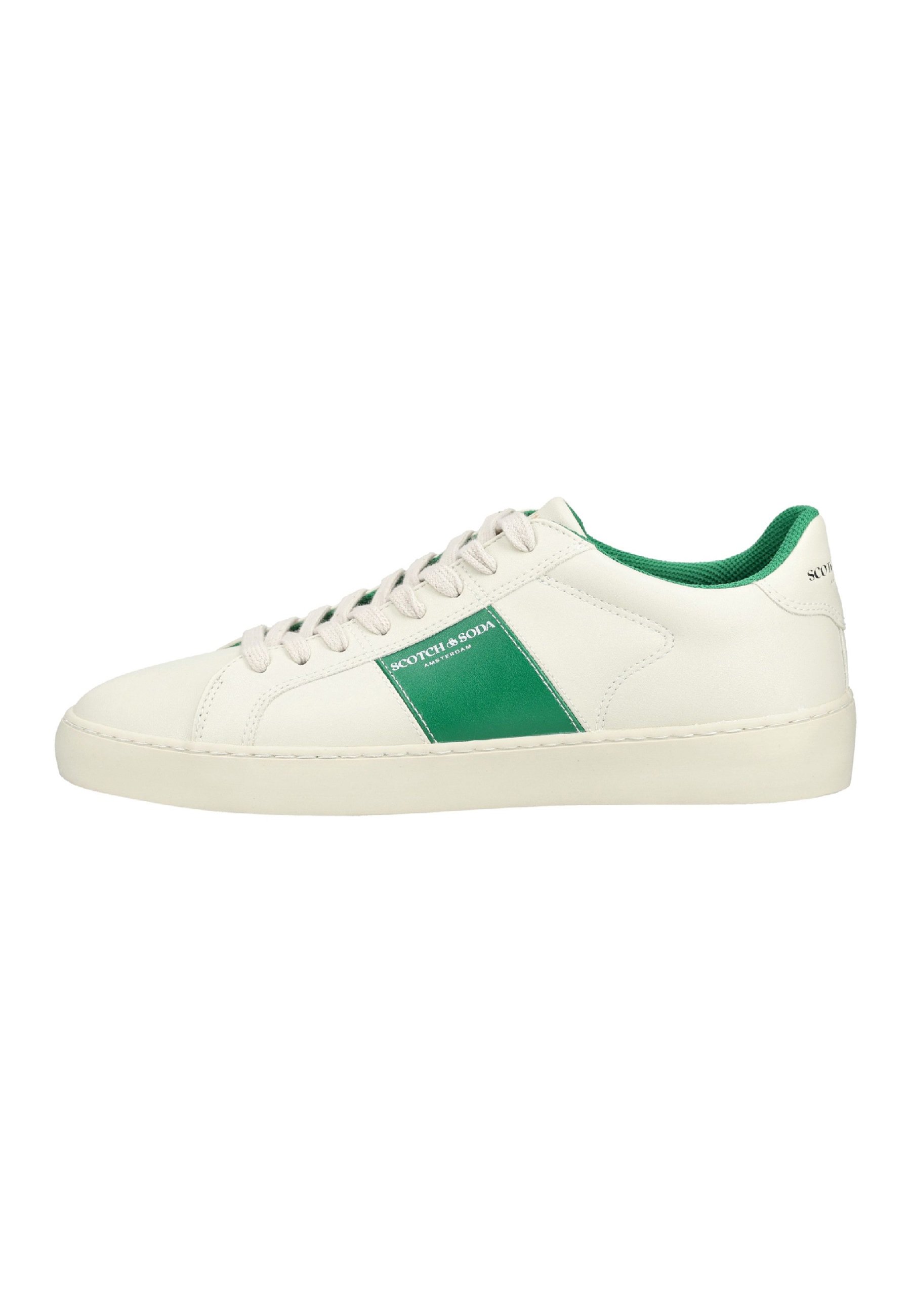 Scotch & Soda TON - Trainers - cream-green/dark green - Zalando