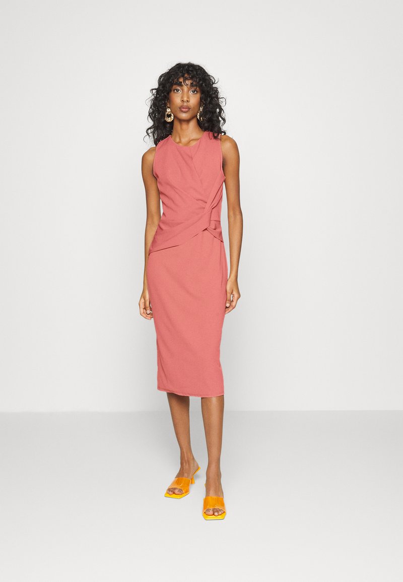 Damen Kleider | WAL G. MEADOW KNOT MIDI DRESSEtuikleiddark blush pink/pink - YV15143 Damen Kleider | WAL G. MEADOW KNOT MIDI DRESSEtuikleiddark blush pink/pink - YV15143
