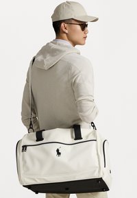 EMBROIDERED LOGO GOLF BOSTON BAG - Resväska - white
