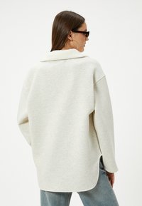 Koton SHEARLING DETAIL OVERSIZE SWEATSHIRT. - Sudadera - grey