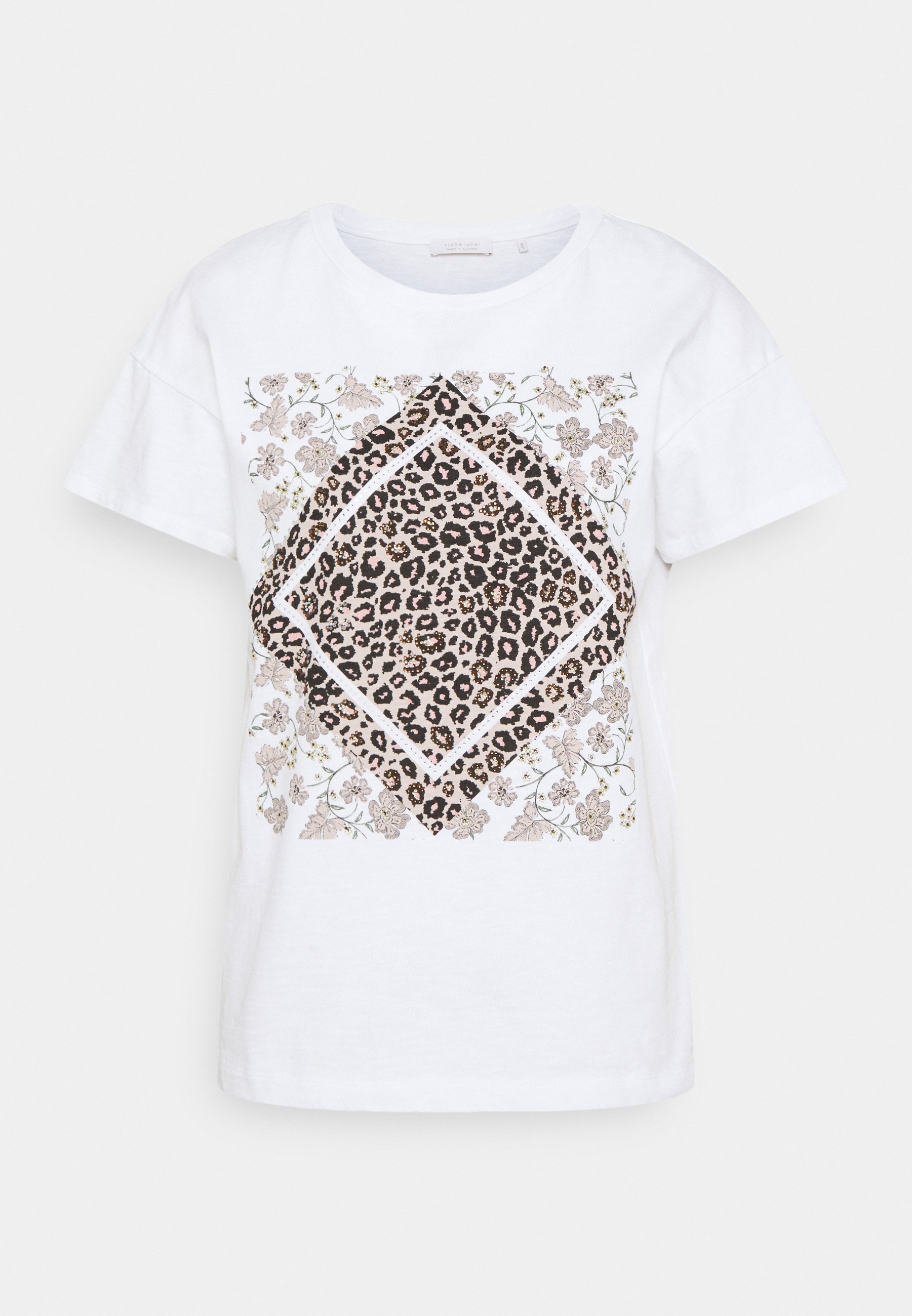Rich \u0026 Royal T-shirt med print - white 