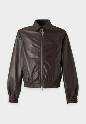 Han Kjøbenhavn, CASUAL JACKET - Veste en cuir - dark brown