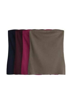 4 PACK BANDEAU - Top - dark navy/plum purple/taupe/brown