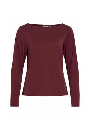 VILA, LONG SLEEVED TOP VIMODALA BOATNECK - Μπλούζα με μακριά μανίκια - port royale