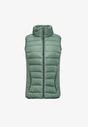 QS, GESTEPPTE MIT STEHKRAGEN - Waistcoat - minze