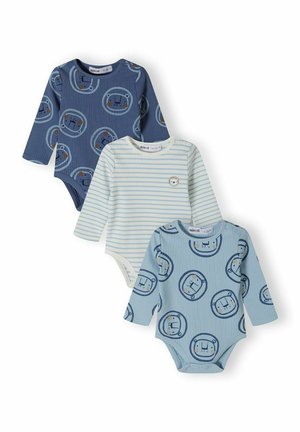 3 PACK LONG SLEEVE - Overal na spanie - light blue