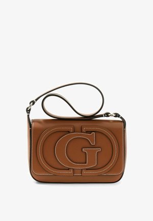 Guess, RUBY FLAP SHOULDER BAG - Borsa a mano - caramel